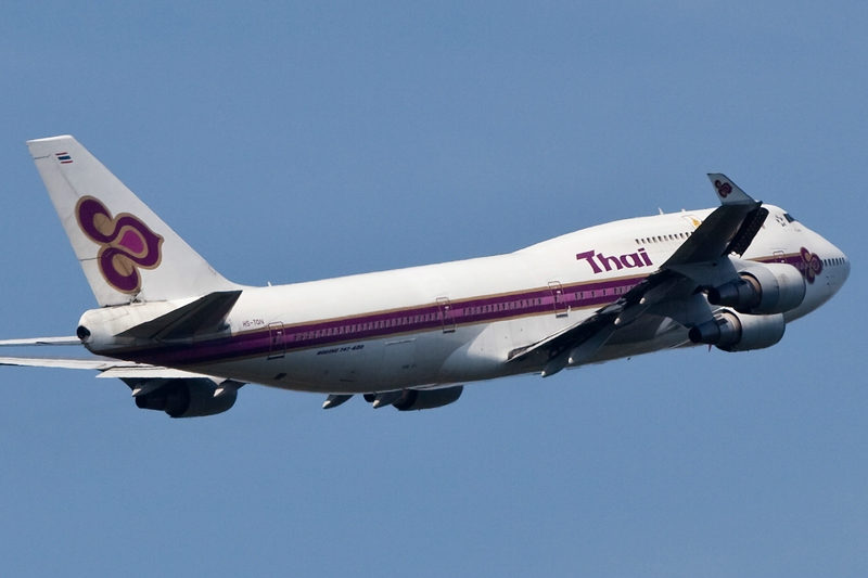 Take off/B747 Thai Airlines/Frankfurt/FRA/05.08.09  