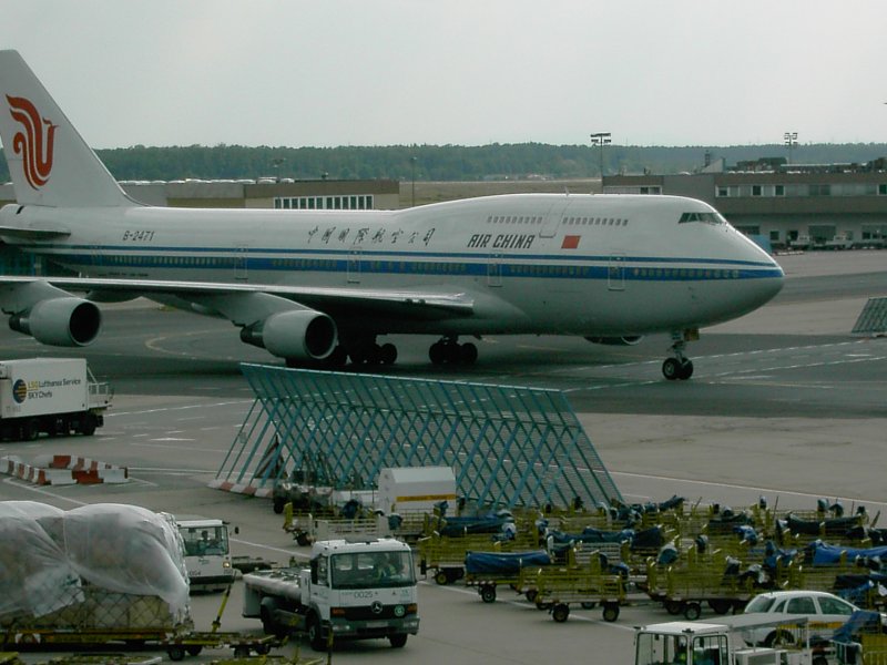 Boeing 747-400 der Air China in Frankfurt(Juli 2005) 