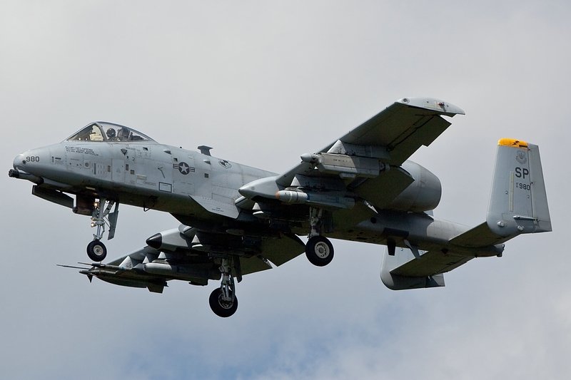 Landung /Fairchild Republic/A-10/80.0980/ETAD/Spangdahlem.  