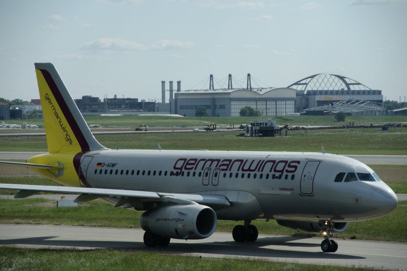 A319 der Germanwings am Hamburger Airport