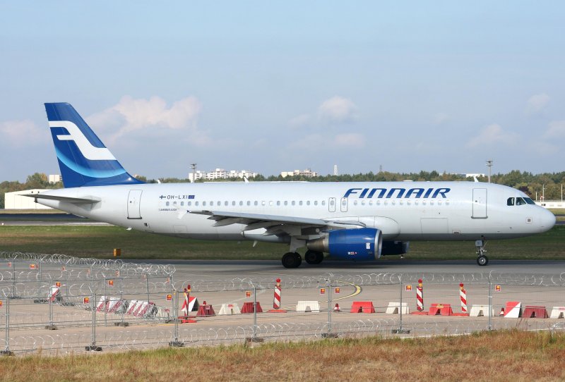 Finnair A 320-214 OH-LXI am 27.09.2008 auf dem Flughafen Berlin-Tegel