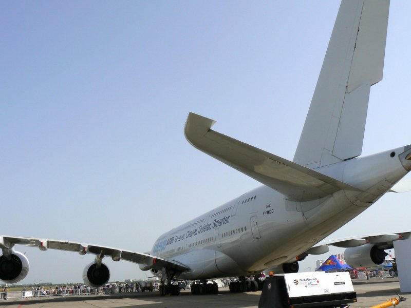 Airbus Industries A 380-841 F-WWDD am Morgen des 30.05.2008 auf