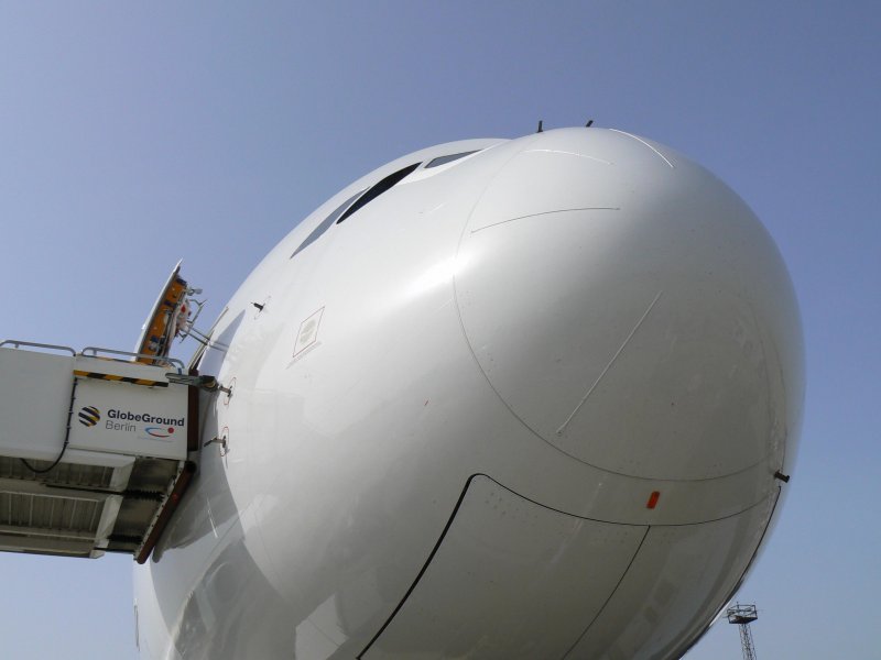 Airbus Industries A 380-841 F-WWDD am 30.05.2008 in besonderer Ansicht