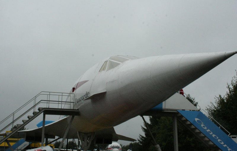 Aerospatiale /BAC Concorde  Replica  F-WTSA im strmenden Regen in der Flugausstellung bei Hermeskeil im Jahr 2007