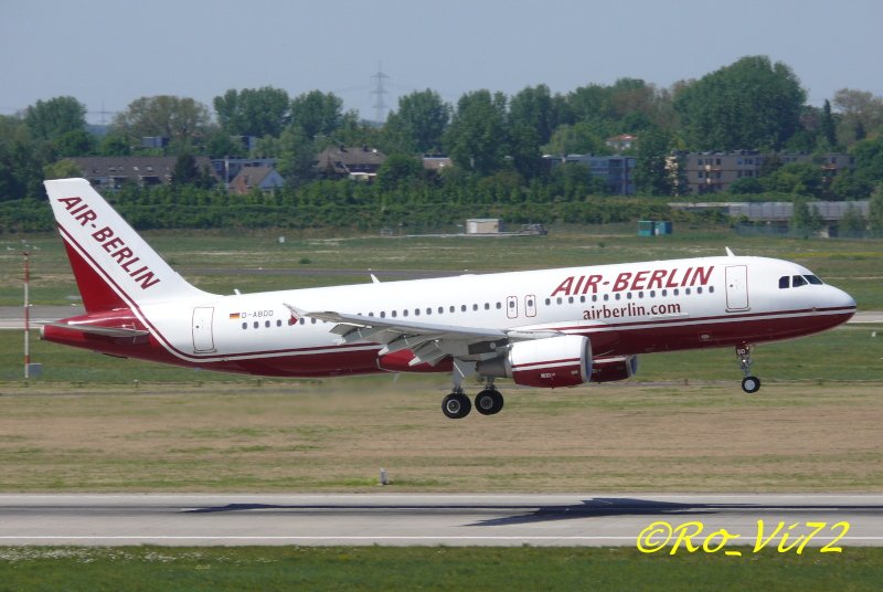 Air Berlin, A320, D-ABDD. 01.05.2007.