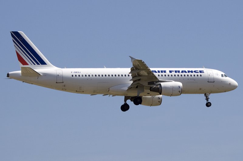 Air France, F-GKXJ, Airbus, A320-214, 21.06.2009, BCN, Barcelona, Spain 

