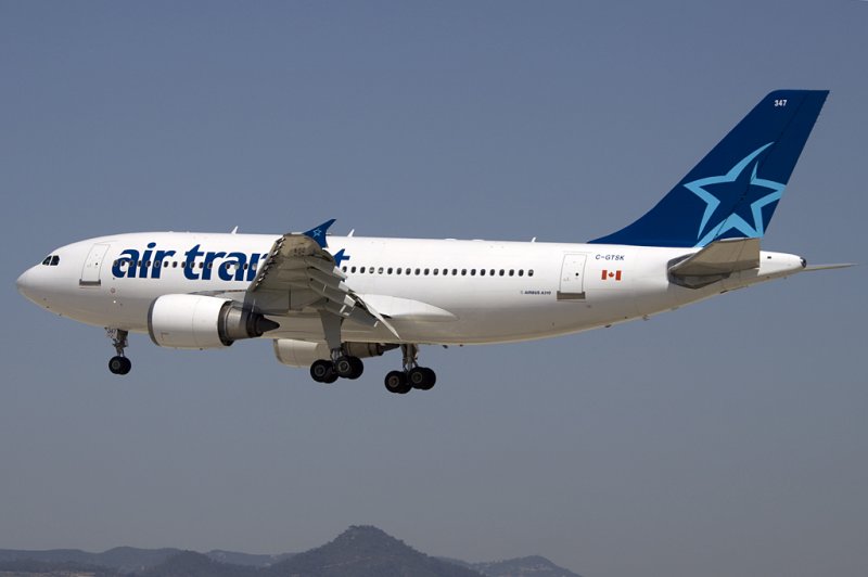 Air Transat, C-GTSK, Airbus, A310-304, 13.06.2009, BCN, Barcelona, Spain 

