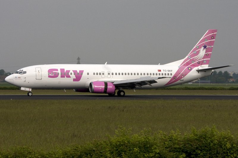 Sky Airlines, TC-SKF, Boeing, B737-4Q8, 21.05.2009, AMS, Amsterdam, Netherlands 

