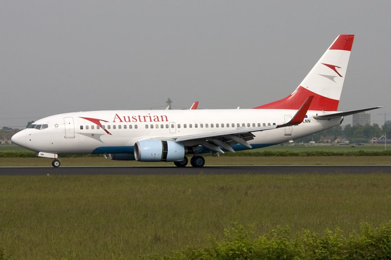 Austrian Airlines, OE-LNN, Boeing, B737-7Z9, 21.05.2009, AMS, Amsterdam, Netherlands 


