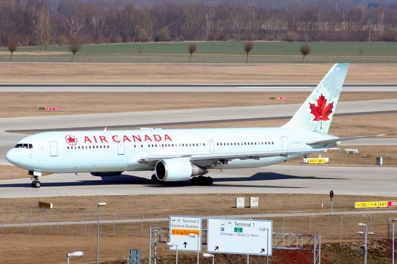 B 767-3YO(ER) C-GHPH der Air Canada am 10.03.2008 auf dem Flughafen Mnchen
