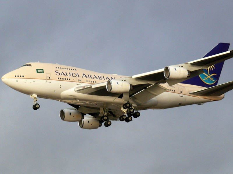 Besuch des Knigs Saudi Arabien Berlin TXL B 747SP HZ-HM1B 07.11.2007