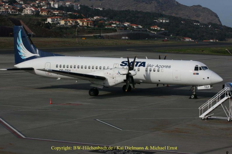 British Aerospace BAe ATP von SATA Azores am Flughafen Funchal/Madeira ruht sich aus fr den nchsten Trip auf die Azoren!