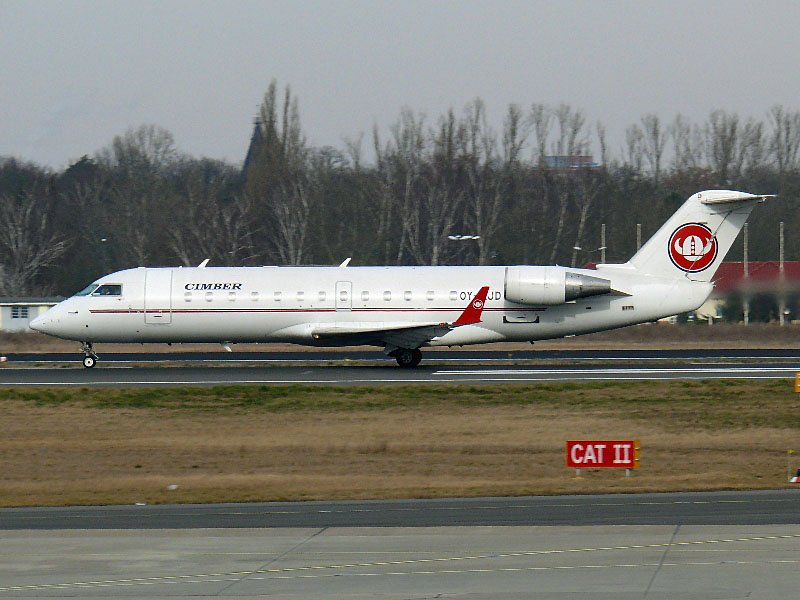 Cimber Air CRJ 2 OY-RJD Berlin TXL 17.02.2008