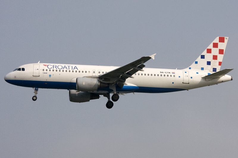 Croatia Airlines, 9A-CTK, Airbus, A320-214, 01.05.2009, FRA, Frankfurt, Germany 

