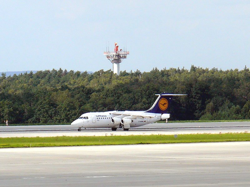 D-AVRC Avro Regional Jet RJ85 der Lufthansa gelandet als Flug LH 1072 aus Mnchen; Dresden-Klotzsche, 27.8.2007
