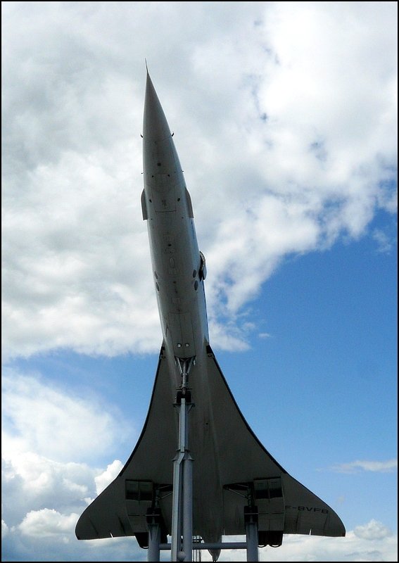 Die Silhouette der Concorde aufgenommen im Auto & Technik Museum in Sinsheim. 01.05.08
