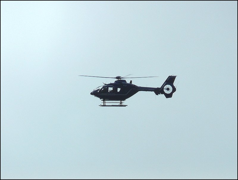 Ein Helikopter der Bundespolizei berflog am 01.05.08 das Auto & Technik Museum in Sinsheim.