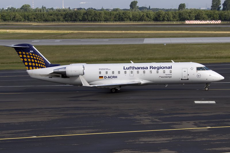 Eurowings, D-ACRH, Bombardier, CRJ-200, 07.06.2009, DUS, Dsseldorf, Germany 

