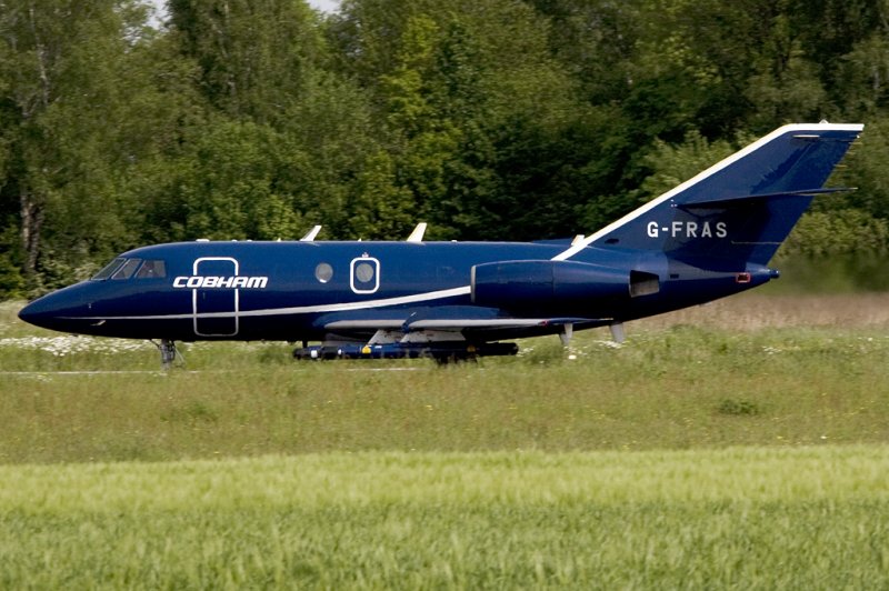 FR Aviation, G-FRAS, Dassault, Falcon 20, 20.05.2009, EBFS, Florennes, Belgium

