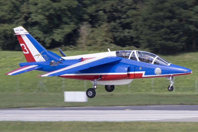 France - Air Force - Patrouille de France, E163, F-TERB, Dassault/Dornier, Alpha Jet E, 30.07.2009, BSL, Basel, Switzerland 