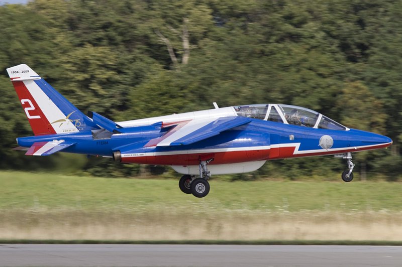 France - Air Force - Patrouille de France, E134, F-TERM, Dassault/Dornier, Alpha Jet E, 30.07.2009, BSL, Basel, Switzerland 

