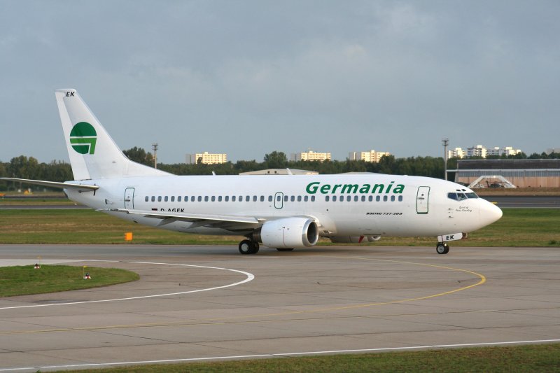 Germania B 737-3M8 D-AGEK am 15.09.2007 auf dem Flughafen Berlin-Tegel