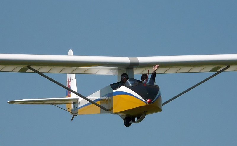 Das Sch�ne an einer Slingsby T21B Sedbergh ist, dass man