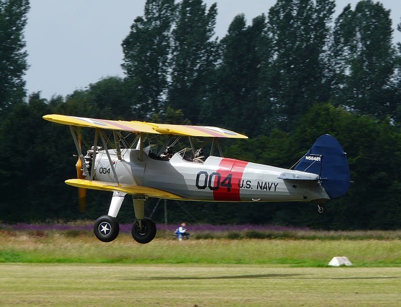 Diese sch�ne Boeing Stearman war am 29.06.2008 in Grefrath zu