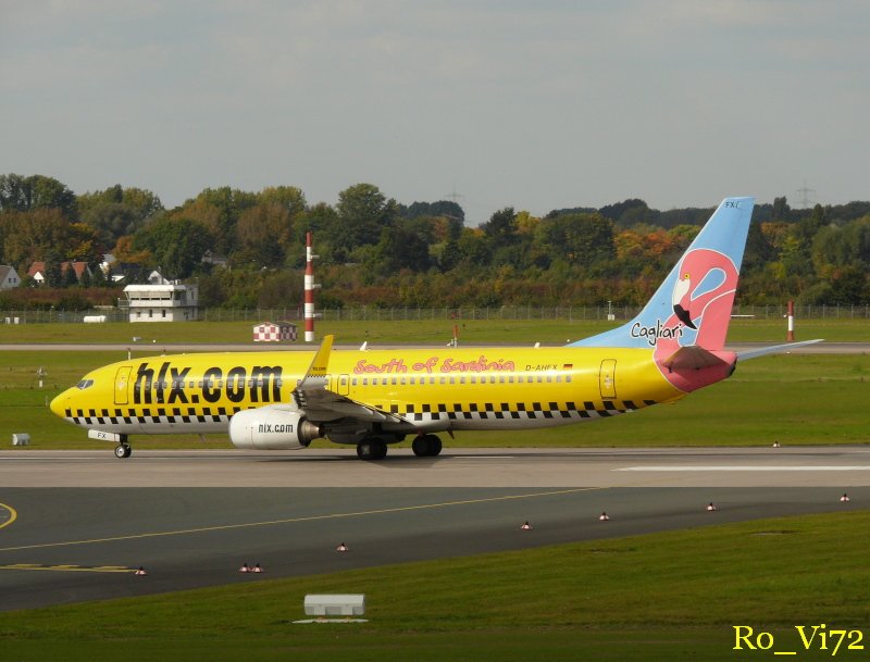 hlx.com; D-AHXF; South of Sardinia . Flughafen D�sseldorf. 04.10.2008. 
