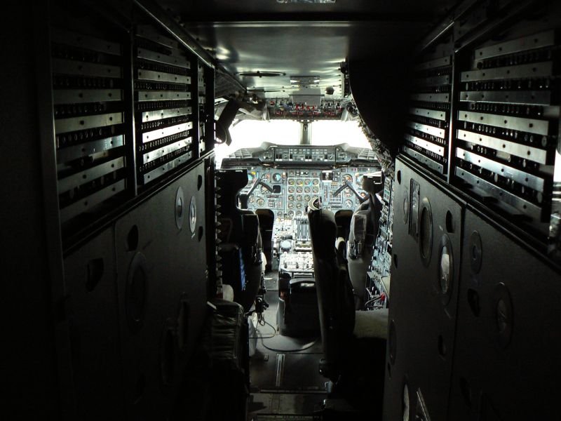 Ins Cockpit der Concorde geschaut...New York, 08.04.2009