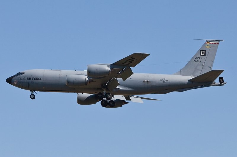 Landung /Boeing/KC-135/ETAR/Ramstein.  