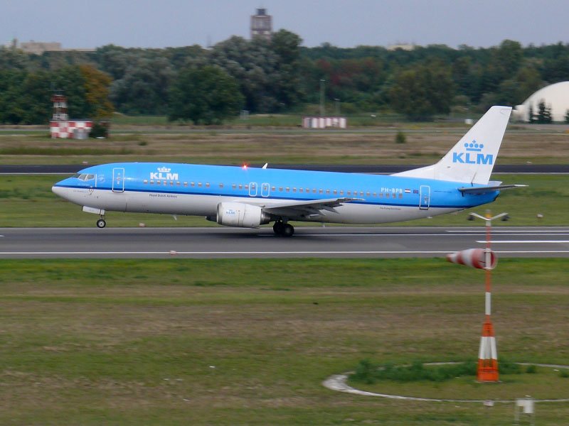 KLM Boeing 737-400 takeoff Berlin TXL am 20.09.2007 auf Rwy 26L