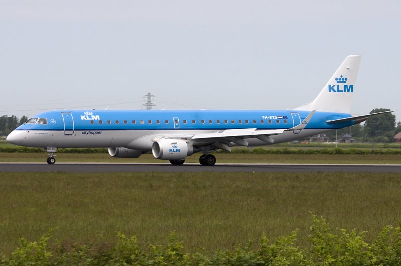 KLM Cityhopper, PH-EZD, Embraer, 190LR, 21.05.2009, AMS, Amsterdam, Netherlands 

