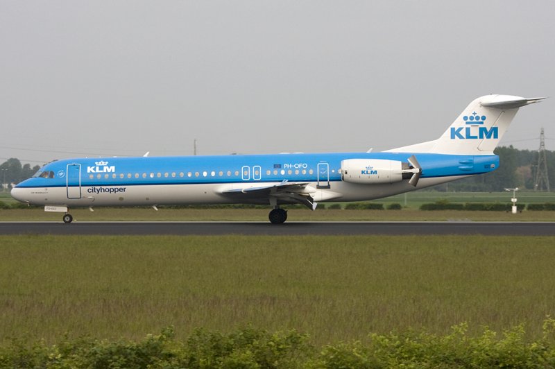 KLM Cityhopper, PH-OFO, Fokker, F-100, 21.05.2009, AMS, Amsterdam, Netherlands 

