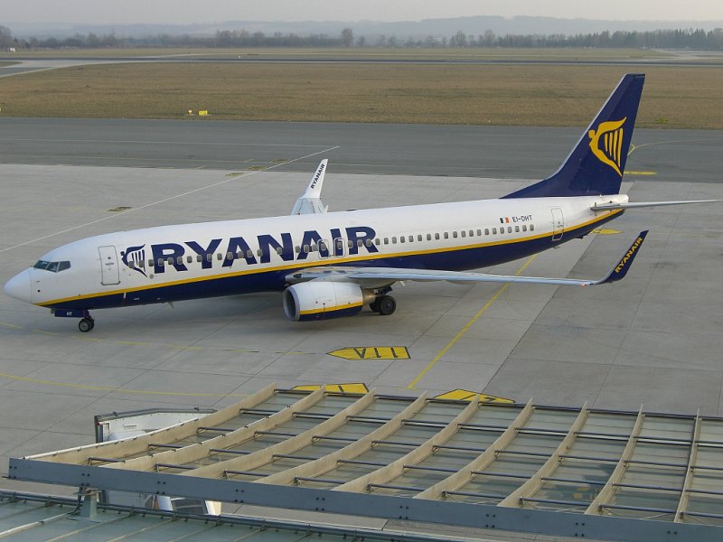 Eine der neuen Boeings von Ryanair. 