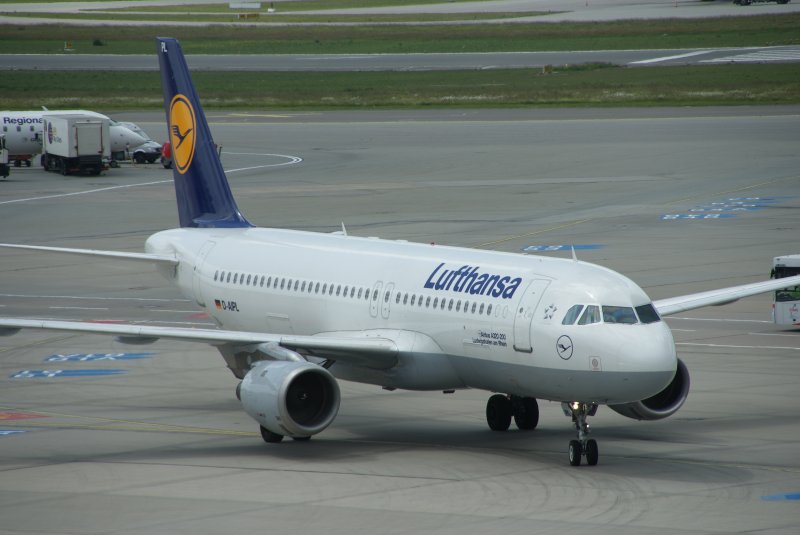 A320 der Lufthansa gekommen aus Frankfurt 