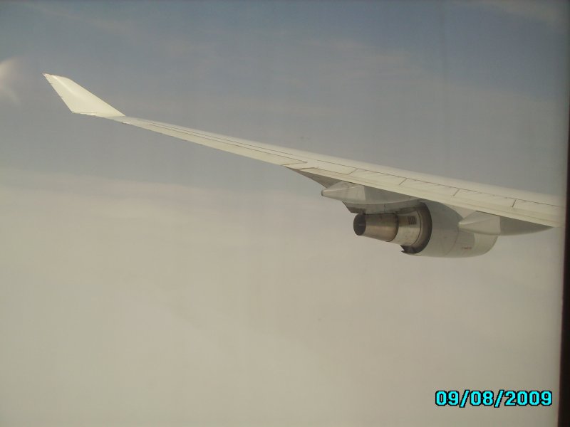 AUf dem Rundflug mit einer 747-400 Bremen . Am 09.08.2009 gemacht.
