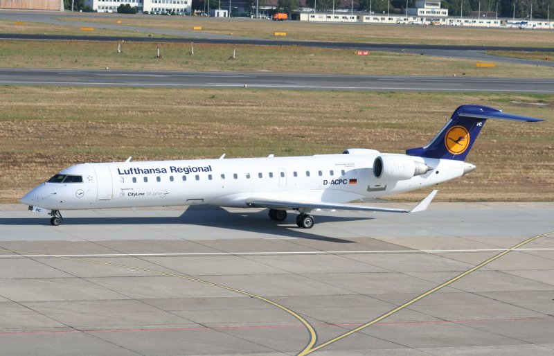 Lufthansa (CityLine) Canadair Regjet CRJ701ER D-ACPC am 24.08.2009 auf dem Flughafen Berlin-Tegel