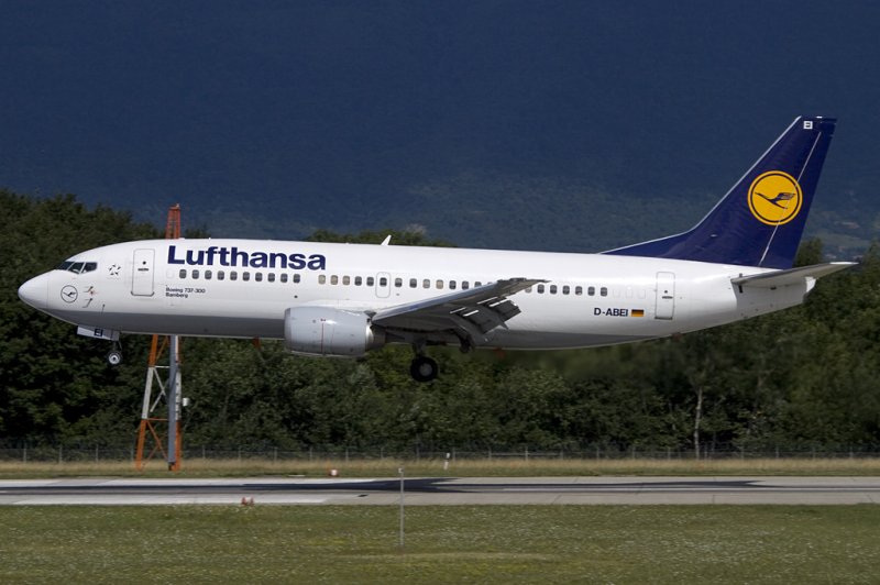 Lufthansa, D-ABEI, Boeing, B737-330, 19.07.2009, GVA, Geneve, Switzerland 


