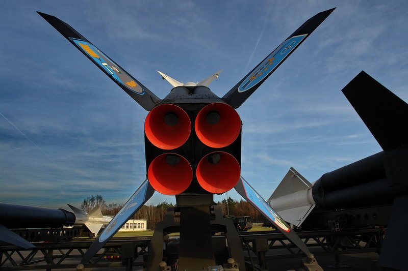 Blick in die Booster Rakete der NIKE-Hercules. Foto: 17.2.2007 