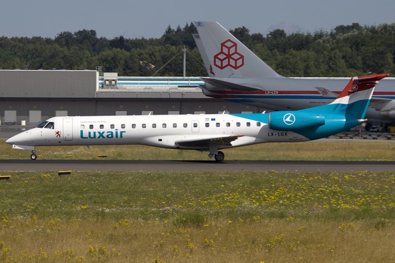 Luxair, LX-LGX, Embraer, ERJ-145, 04.07.2009, LUX, Luxemburg, Luxemburg 

