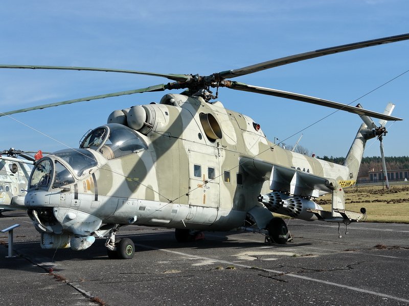 Mil Mi24D. (UdSSR) Der Mi24 ist einer der robustesten und