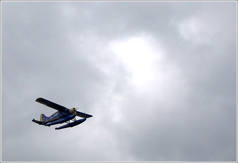Mit diesem Wasserflugzeug vom Typ De Havilland Beaver DHC-2 konnten ber dem Hamburger Hafen Rundflge gemacht werden. Im Sommer 2006 strzte das Flugzeug auf ein Gterbahnhofgelnde im Hafen ab. Dabei kamen fnf Menschen ums Leben. 10.8.2005 (Jonas)