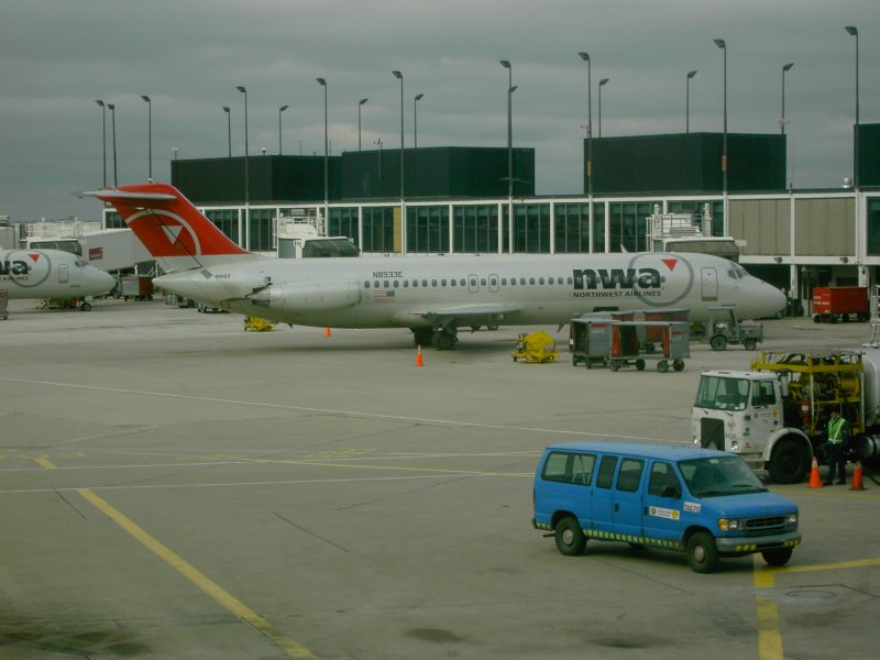 Dc-9 der NWA in Chicago.(Oktober 2006) 