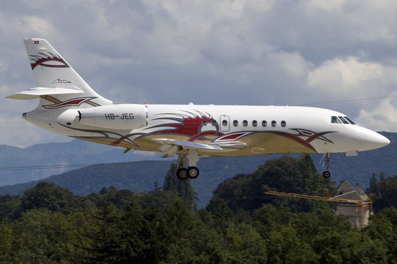Private, HB-JEG, Dassault, Falcon 2000, 19.07.2009, GVA, Geneve, Switzerland 

