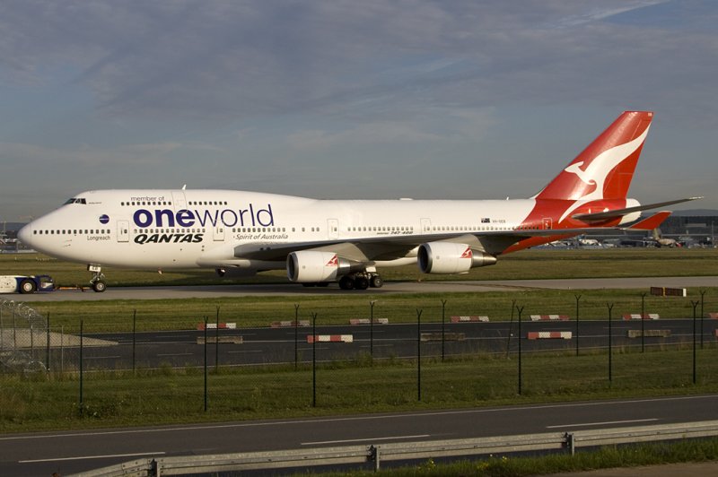 Qantas, VH-OEB, Boeing, B747-48E, 29.07.2009, FRA, Frankfurt, Germany 



