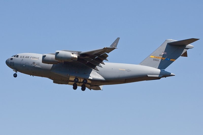 Landung /Boeing/C-17 Globemaster/Charleston/ETAR/Ramstein.  