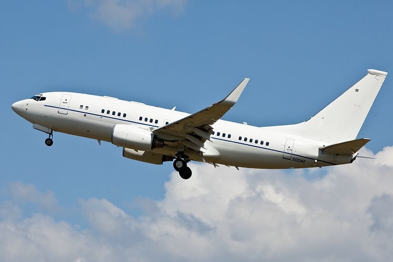 Landung /B737-700/C-40/ETAR/Ramstein.  