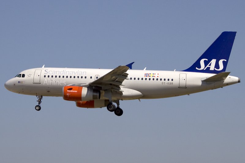 SAS, OY-KBR, Airbus, A319-132, 13.06.2009, BCN, Barcelona, Spain 

