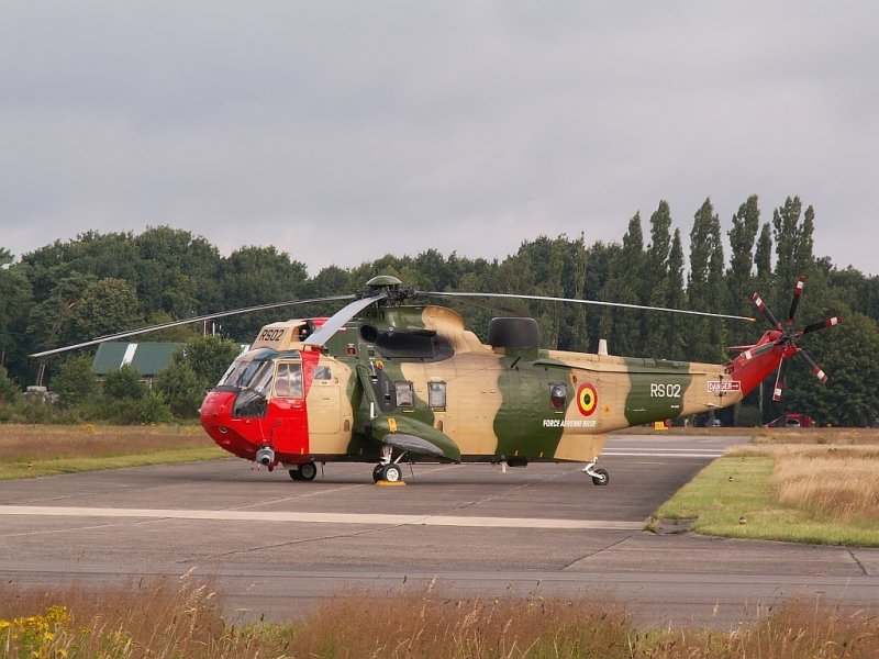 Dieser Sea King der belgischen Armee dient als Rettungshubschrauber. Das